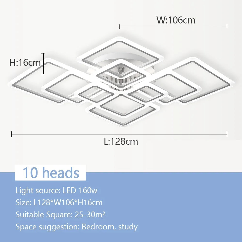 NordSquare™ Nordic Modern LED Pendant Chandelier