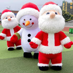 Inflatable Santa Claus Snowman Deer Mascot Costume Adult Fancy Dress Christmas Party Kawaii Mascot Costume Carnival Costumes-Serilas