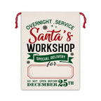 Personalized Name 30x40cm Christmas Gift Bags Santa Sack Christmas Ornaments New Year Christmas Gifts for Kids Boys Girls Teens-Serilas