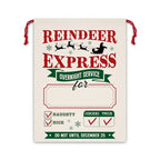 Personalized Name 30x40cm Christmas Gift Bags Santa Sack Christmas Ornaments New Year Christmas Gifts for Kids Boys Girls Teens-Serilas