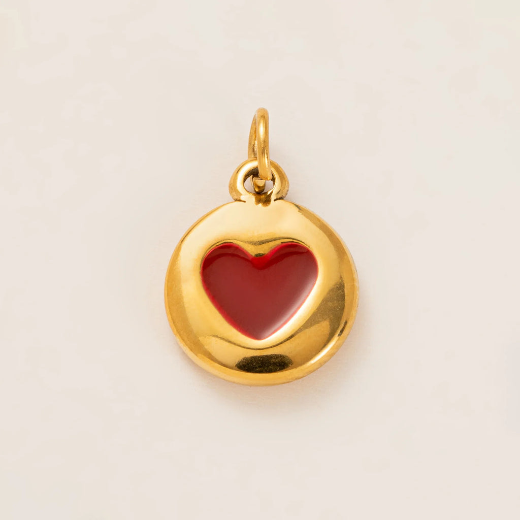 Miranda Charm Stainless Steel Heart Love Chain Necklace Water Resistant Chic Popular Romantic Korean Jewelry Gift-Serilas