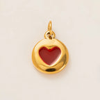 Miranda Charm Stainless Steel Heart Love Chain Necklace Water Resistant Chic Popular Romantic Korean Jewelry Gift-Serilas