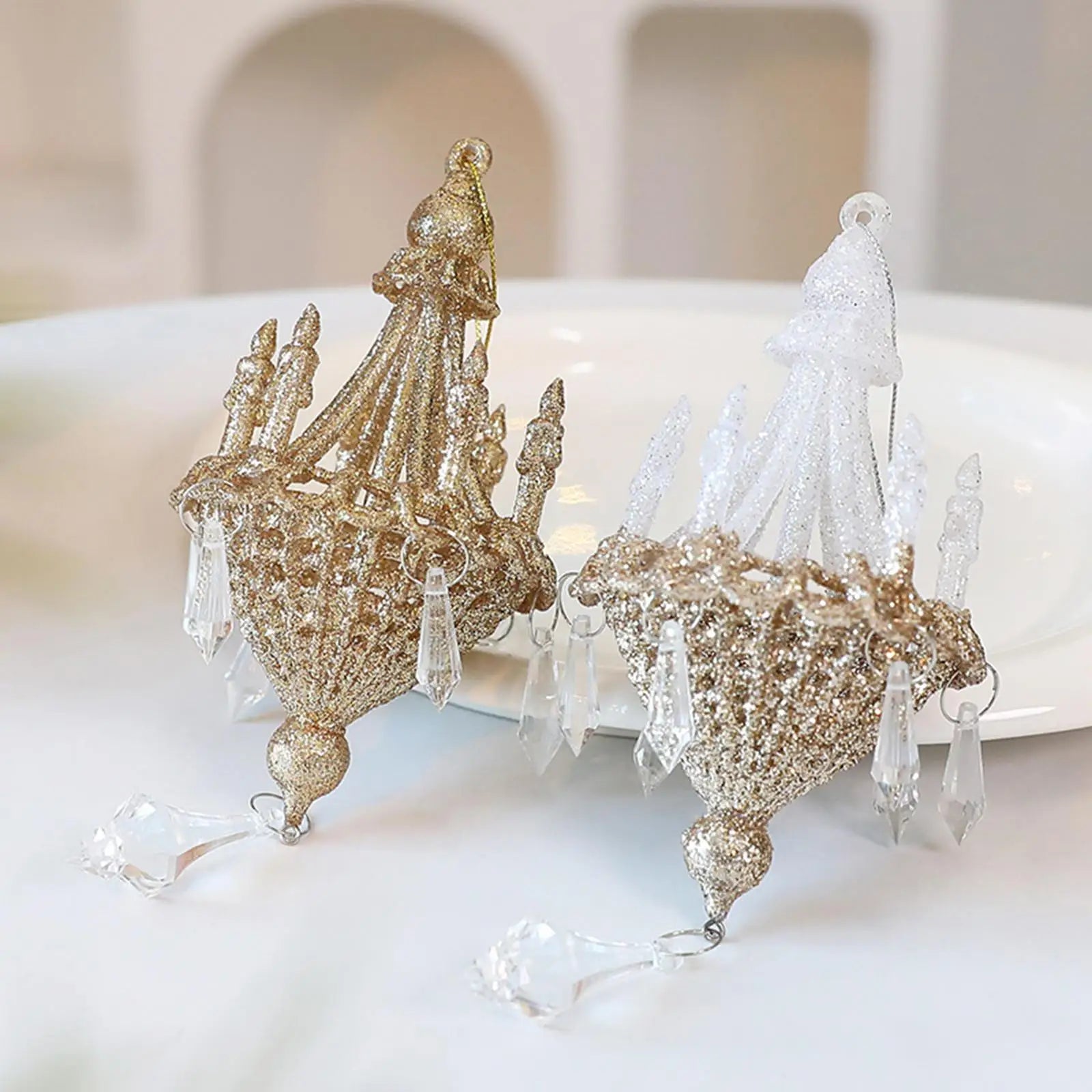 Christmas Tree Ornament Novelty Christmas Ornament for Party Engagement Cafe Decorative Pendant DIY Supplies Housewarming Gift-Serilas