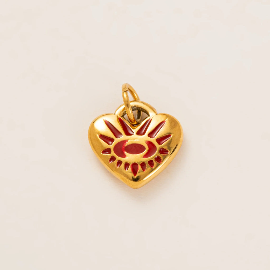 Miranda Charm Stainless Steel Heart Love Chain Necklace Water Resistant Chic Popular Romantic Korean Jewelry Gift-Serilas