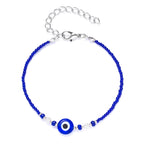 Lucky Amulet Evil Eye Charm Bracelet Gold Color Silver Color String Chain Braided Friendship Bracelet for Women Men Jewelry Gift-Serilas