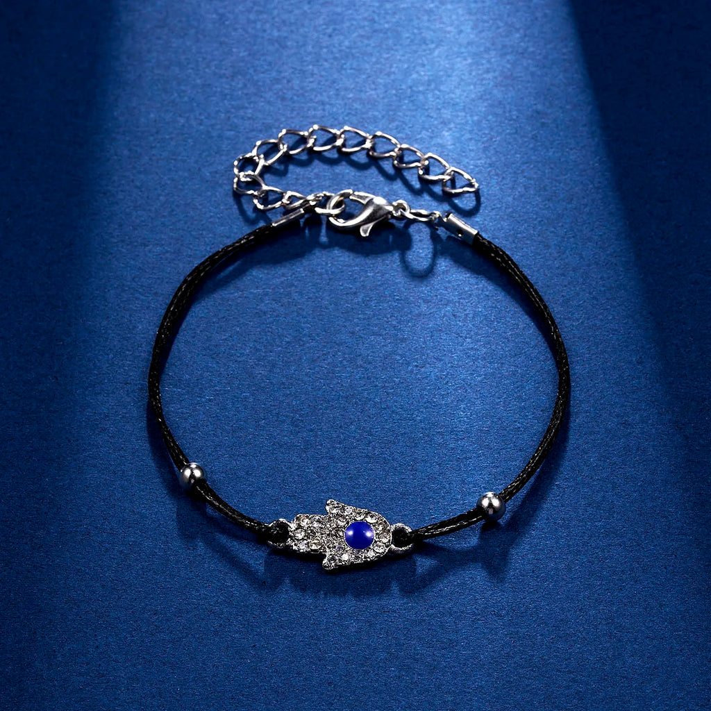 Lucky Amulet Evil Eye Charm Bracelet Gold Color Silver Color String Chain Braided Friendship Bracelet for Women Men Jewelry Gift-Serilas