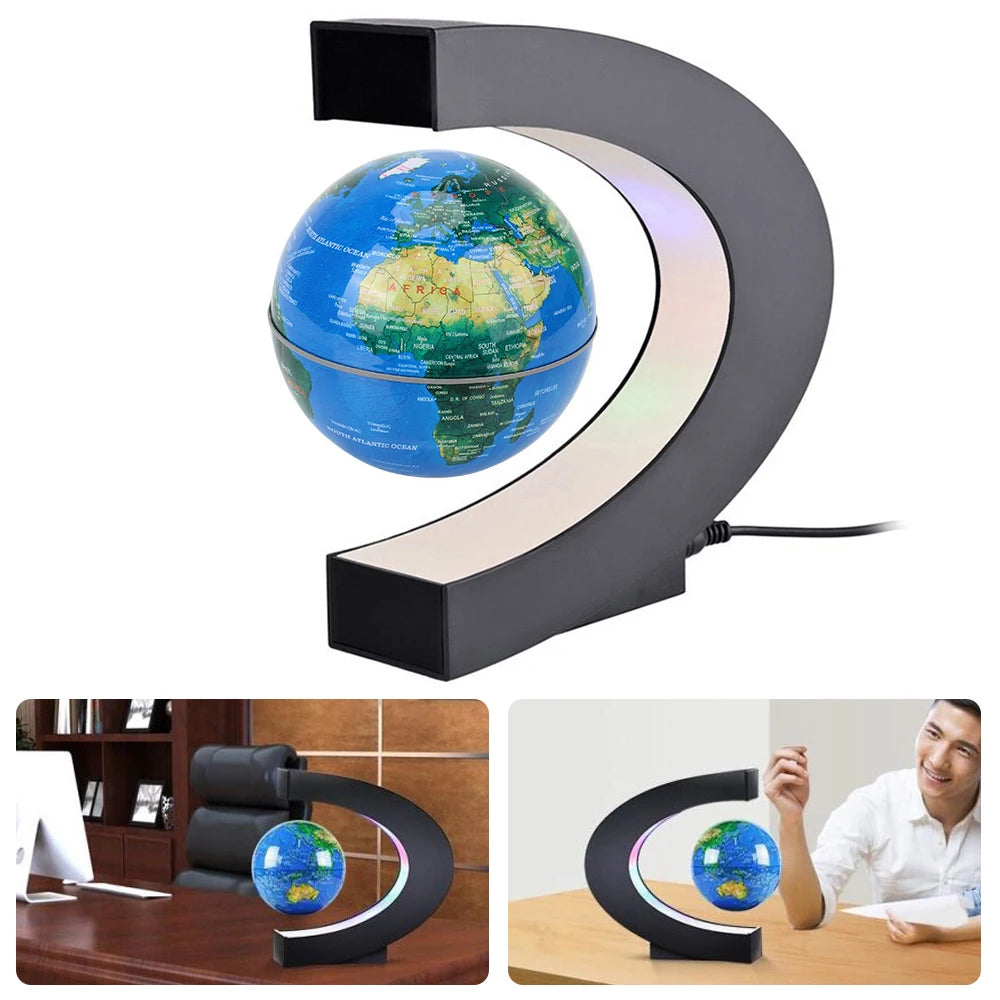 Floating Magnetic Levitation Globe LED World Map Electronic Antigravity Lamp Novelty Ball Light Home Decoration Birthday Gifts-Serilas
