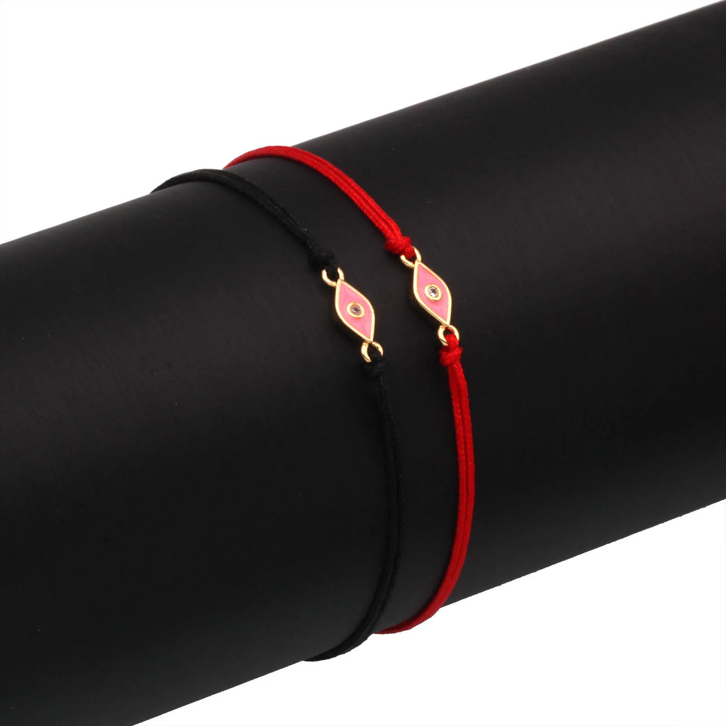 Copper Blue Evil Eye Charm Bracelet Red String Kabbalah Protection Handmade Adjustable Jewelry For Women Men Boys Girls Baby-Serilas