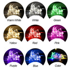 LED String Lights Night Light Holiday lighting Fairy Garland 1M2M3M 5M Decoration Light For New Year Wedding Brithday Party Lamp-Serilas
