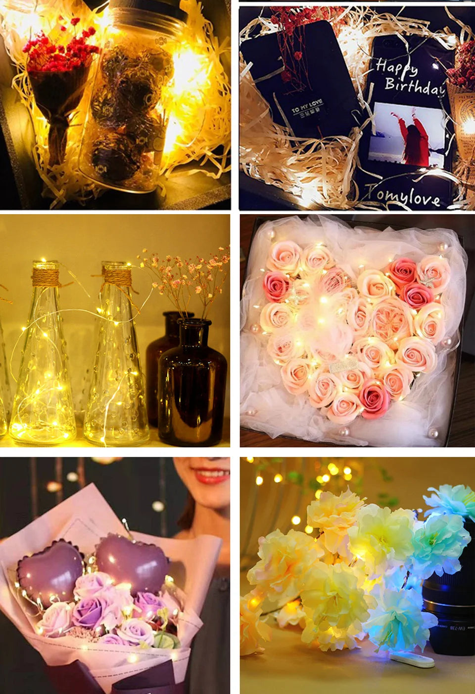 LED String Lights Night Light Holiday lighting Fairy Garland 1M2M3M 5M Decoration Light For New Year Wedding Brithday Party Lamp-Serilas