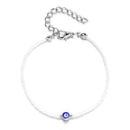 Lucky Amulet Evil Eye Charm Bracelet Gold Color Silver Color String Chain Braided Friendship Bracelet for Women Men Jewelry Gift-Serilas