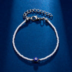 Lucky Amulet Evil Eye Charm Bracelet Gold Color Silver Color String Chain Braided Friendship Bracelet for Women Men Jewelry Gift-Serilas