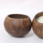 Creative Rough Coconut Shell Candle Holder (No Candle) Coconut Candlestick Romantic Decor Household Ornaments-Serilas