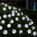 LED Solar String Lights Outdoor Waterproof Bubble Beads Fairy String Light 8 Modes Garden Wedding Party Christmas Decoration-Serilas
