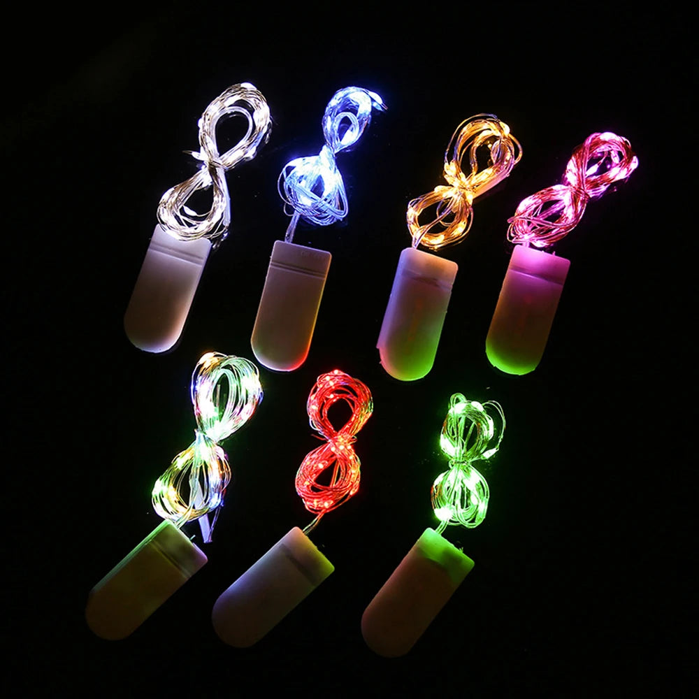 LED String Lights Night Light Holiday lighting Fairy Garland 1M2M3M 5M Decoration Light For New Year Wedding Brithday Party Lamp-Serilas