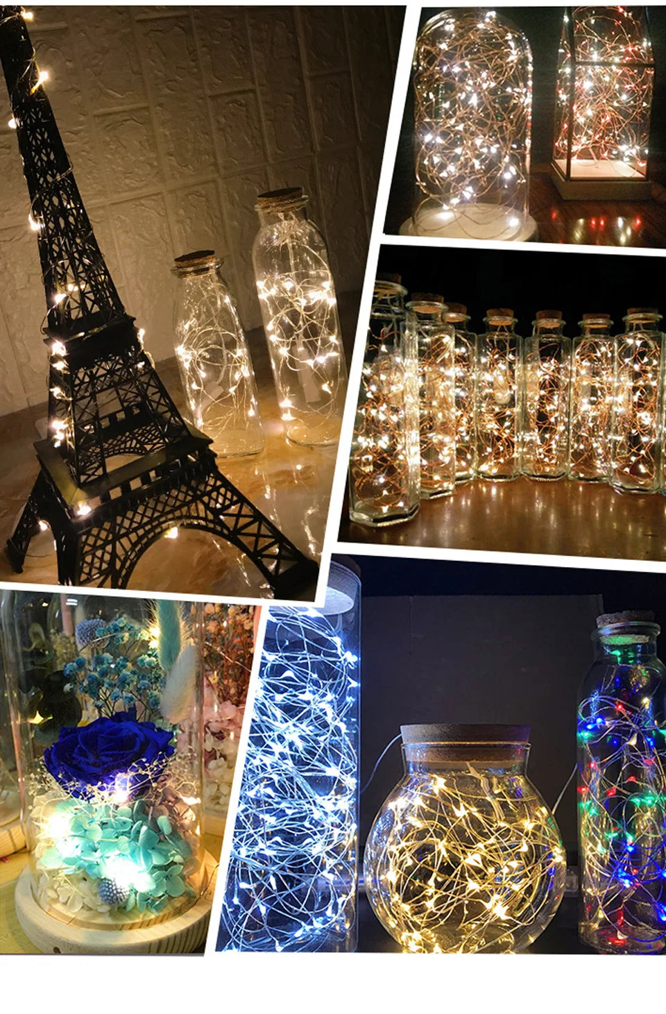 LED String Lights Night Light Holiday lighting Fairy Garland 1M2M3M 5M Decoration Light For New Year Wedding Brithday Party Lamp-Serilas