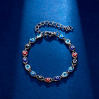 Lucky Amulet Evil Eye Charm Bracelet Gold Color Silver Color String Chain Braided Friendship Bracelet for Women Men Jewelry Gift-Serilas