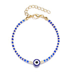 Lucky Amulet Evil Eye Charm Bracelet Gold Color Silver Color String Chain Braided Friendship Bracelet for Women Men Jewelry Gift-Serilas