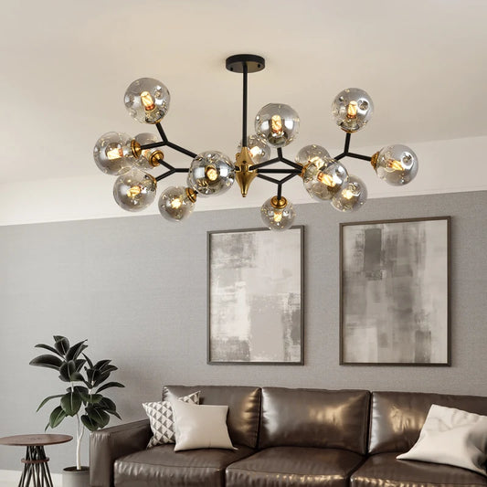 LumiOrb™ Vintage Luxury LED Bubble Glass Chandelier