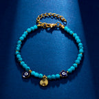 Lucky Amulet Evil Eye Charm Bracelet Gold Color Silver Color String Chain Braided Friendship Bracelet for Women Men Jewelry Gift-Serilas
