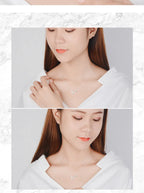 925 Sterling Silver Flower Pendant Necklace For Women Fashion Chain Luxury Quality Fine Jewelry Accesories Wholesale GaaBou-Serilas