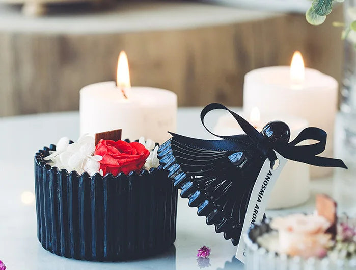 30pcs Wooden Candles Wick for DIY Paraffin Candle Jar Making Kit Candle Core with Clip Base Handmade Smokeless Candle Wick Cores-Serilas