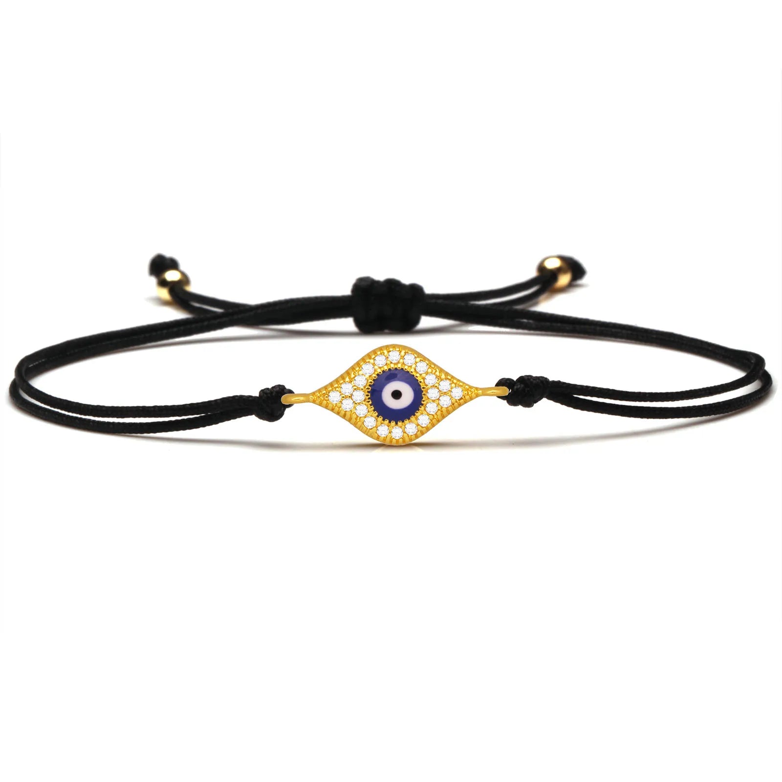 Copper Blue Evil Eye Charm Bracelet Red String Kabbalah Protection Handmade Adjustable Jewelry For Women Men Boys Girls Baby-Serilas