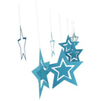Rose Gold Hollow Star Paper Garlands Banner Hanging for Wedding Christmas Decorations Kids Birthday Party Supplies Baby Shower-Serilas