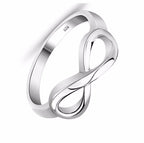 Fashion Silver color Infinity Ring Eternity Ring Charms Best Friend Gift Endless Love Symbol Fashion Rings For Women jewelry-Serilas