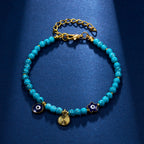 Lucky Amulet Evil Eye Charm Bracelet Gold Color Silver Color String Chain Braided Friendship Bracelet for Women Men Jewelry Gift-Serilas