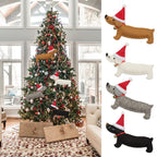 Gift Party Supplies Hang Decorations Ornaments Xmas Pendant Dachshund Dog Christmas Tree Accessories-Serilas
