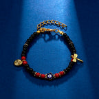 Lucky Amulet Evil Eye Charm Bracelet Gold Color Silver Color String Chain Braided Friendship Bracelet for Women Men Jewelry Gift-Serilas