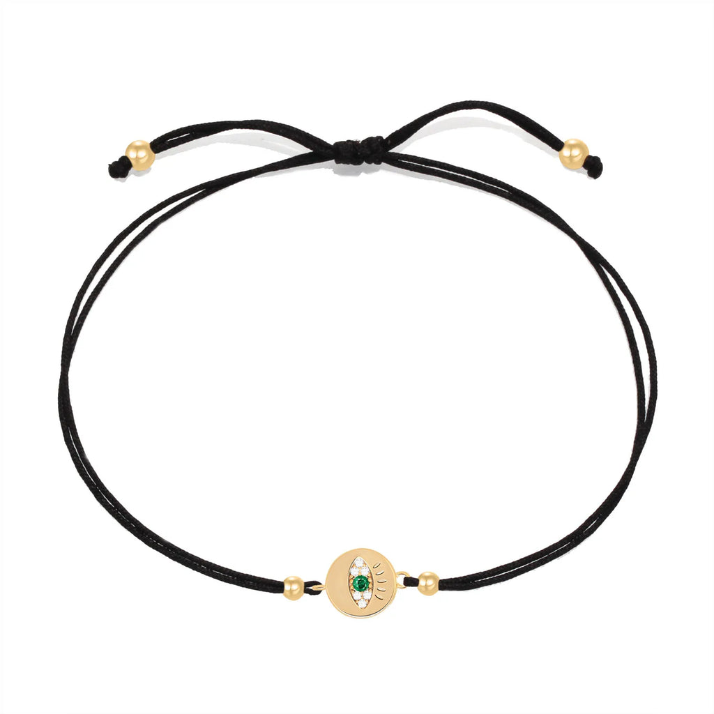 Copper Blue Evil Eye Charm Bracelet Red String Kabbalah Protection Handmade Adjustable Jewelry For Women Men Boys Girls Baby-Serilas