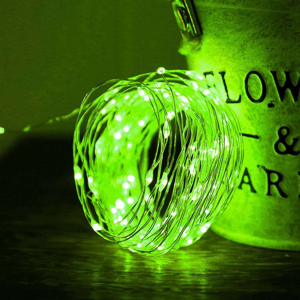 LED String Lights Night Light Holiday lighting Fairy Garland 1M2M3M 5M Decoration Light For New Year Wedding Brithday Party Lamp-Serilas