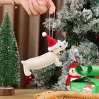 Gift Party Supplies Hang Decorations Ornaments Xmas Pendant Dachshund Dog Christmas Tree Accessories-Serilas
