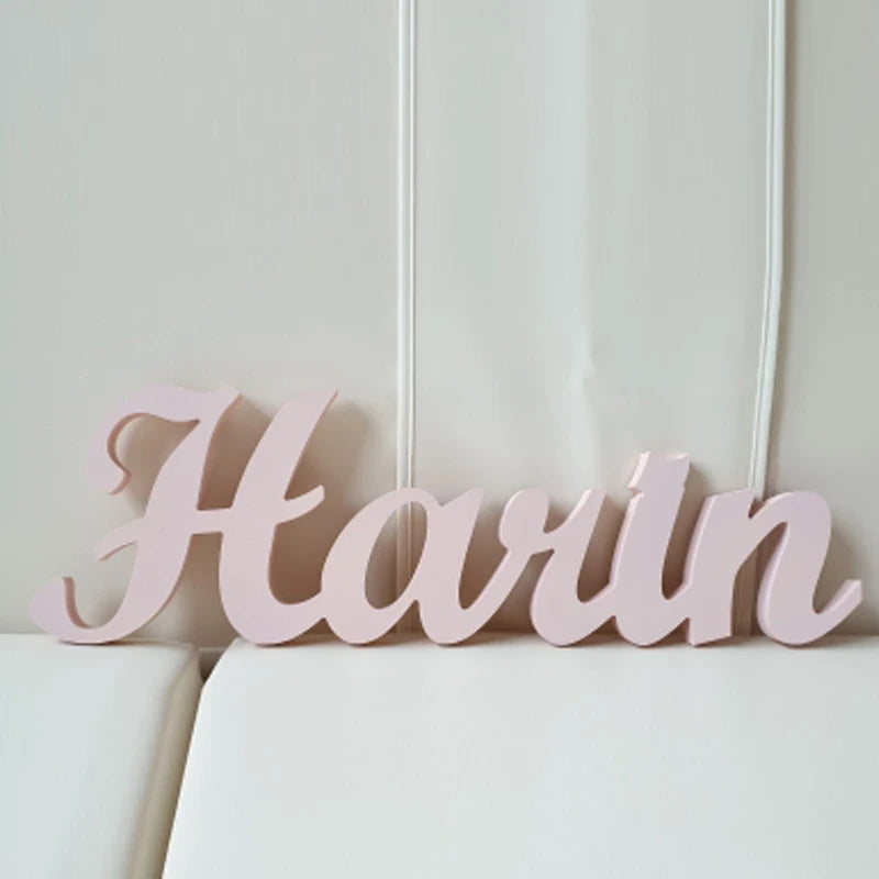 Personalized custom name wooden letters wedding decoration letters-Serilas