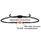 Copper Blue Evil Eye Charm Bracelet Red String Kabbalah Protection Handmade Adjustable Jewelry For Women Men Boys Girls Baby-Serilas
