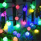 LED Solar String Lights Outdoor Waterproof Bubble Beads Fairy String Light 8 Modes Garden Wedding Party Christmas Decoration-Serilas