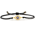 Copper Blue Evil Eye Charm Bracelet Red String Kabbalah Protection Handmade Adjustable Jewelry For Women Men Boys Girls Baby-Serilas