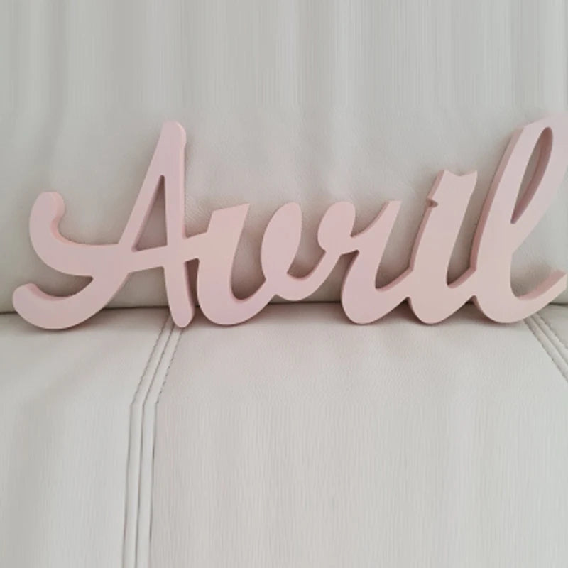 Personalized custom name wooden letters wedding decoration letters-Serilas