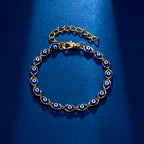 Lucky Amulet Evil Eye Charm Bracelet Gold Color Silver Color String Chain Braided Friendship Bracelet for Women Men Jewelry Gift-Serilas