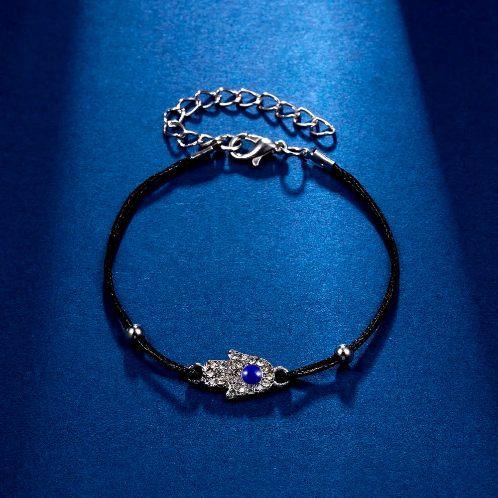 Lucky Amulet Evil Eye Charm Bracelet Gold Color Silver Color String Chain Braided Friendship Bracelet for Women Men Jewelry Gift-Serilas