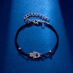 Lucky Amulet Evil Eye Charm Bracelet Gold Color Silver Color String Chain Braided Friendship Bracelet for Women Men Jewelry Gift-Serilas