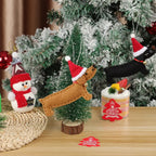Gift Party Supplies Hang Decorations Ornaments Xmas Pendant Dachshund Dog Christmas Tree Accessories-Serilas