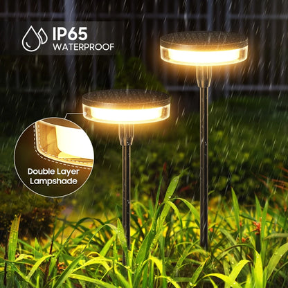 2PCS Solar Pathway Light Sway by Wind Solar Swaying 