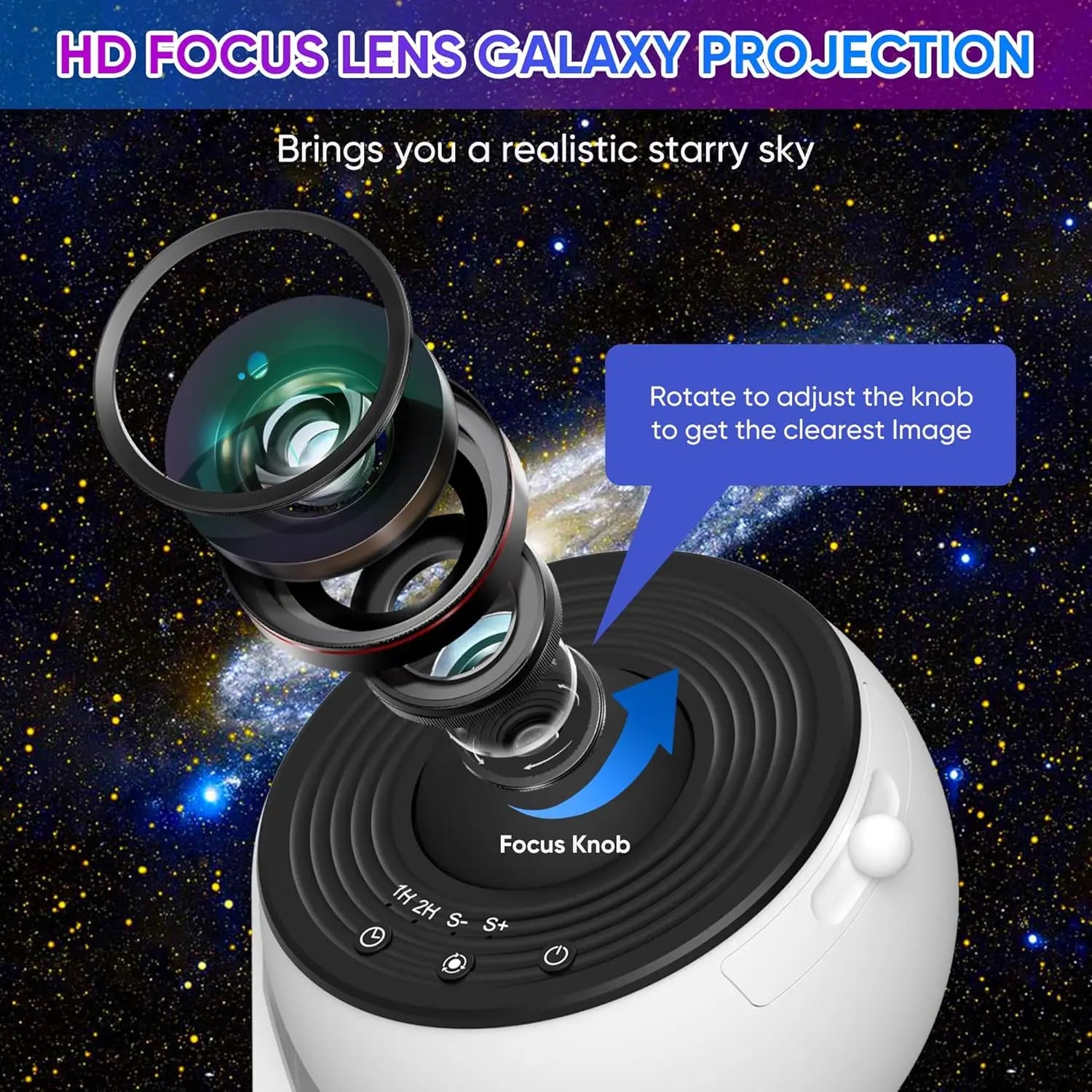 Star Projector Night Light Planetarium Projector 360° Rotate Galaxy Projector Light For Room decoration Star Sky Projection Lamp-Serilas