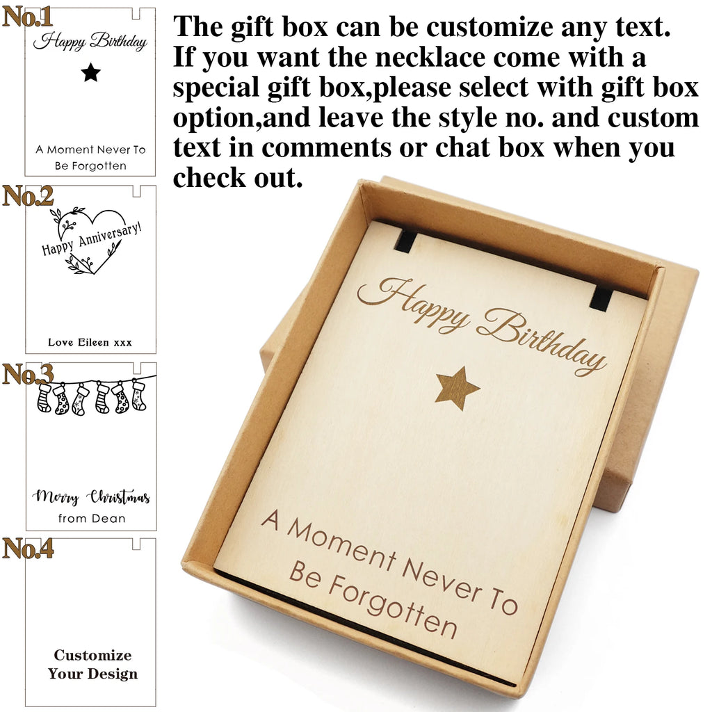 Personalized Photo Necklaces Custom Name Necklace Heart Pendant Chain Jewelry for For Lovers Family Friend Anniversary Gift-Serilas