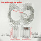 LED String Lights Outdoor Star Chain Lights Garland Lights Bulb Fairy Lights Party Home Wedding Garden  Decor-Serilas