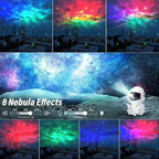 Star Projector Galaxy Night Light Astronaut Space Projector Starry Nebula Ceiling LED Lamp for Bedroom Home Decorative kids gift-Serilas