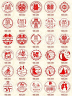 Ornament wreath Name Wedding Customized Wax Stamp Initial stamp,DIY Ancient Seal Retro Stamp,Personalized designVintage Wax Seal-Serilas